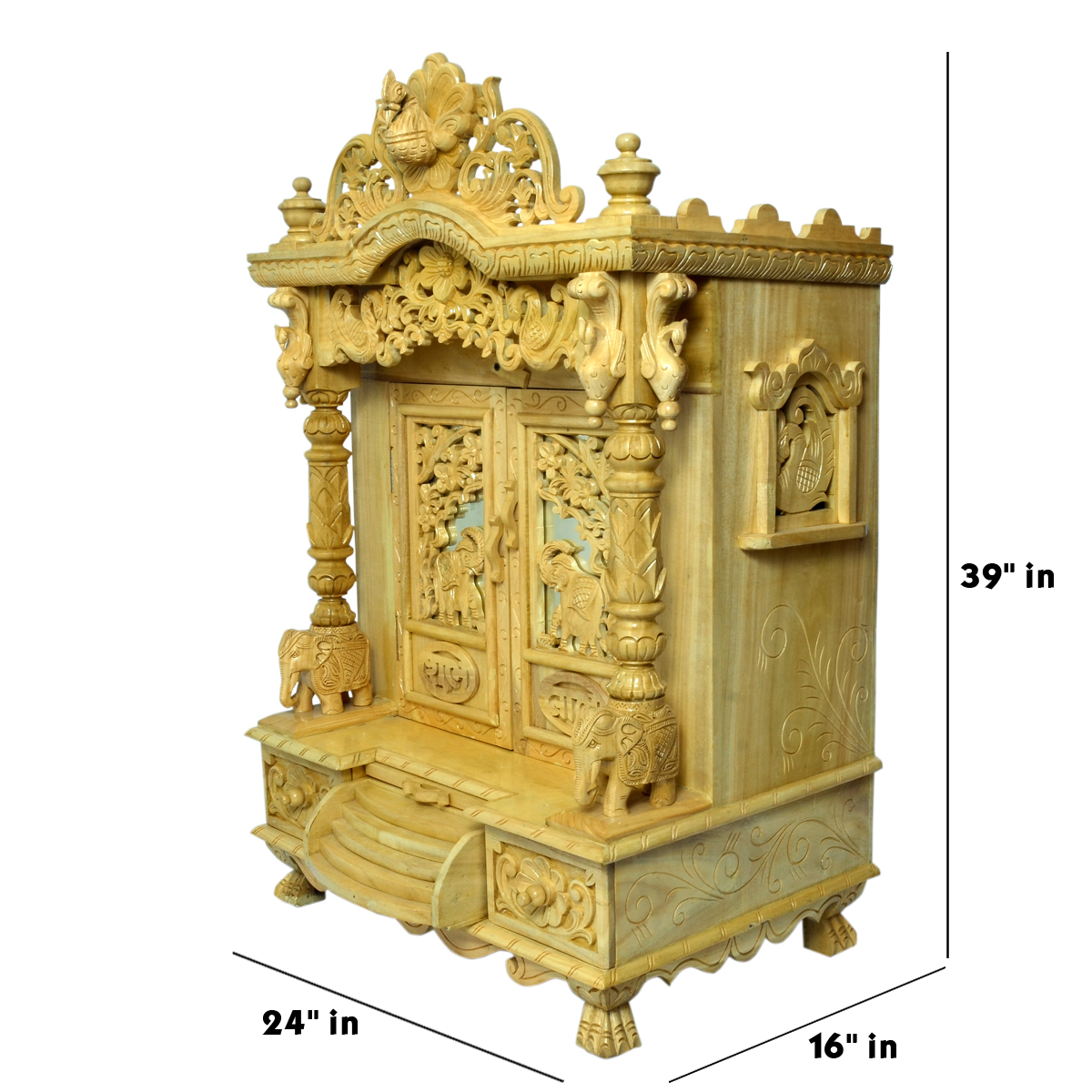 Sevan wood mandir S06 - Image 3